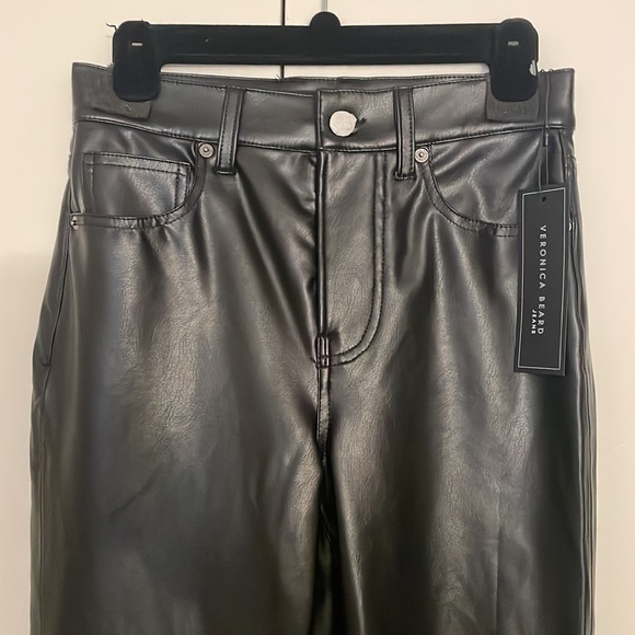 NWT Veronica Beard Maera Vegan Leather Pants - Picture 7 of 10